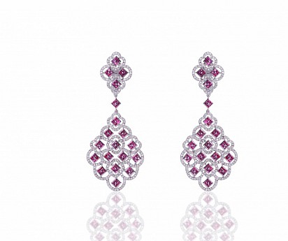 Ruby & Diamond Earring, DUBAI