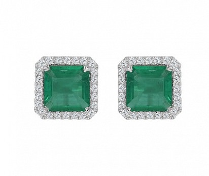 Emerald & Diamond Earring, DUBAI